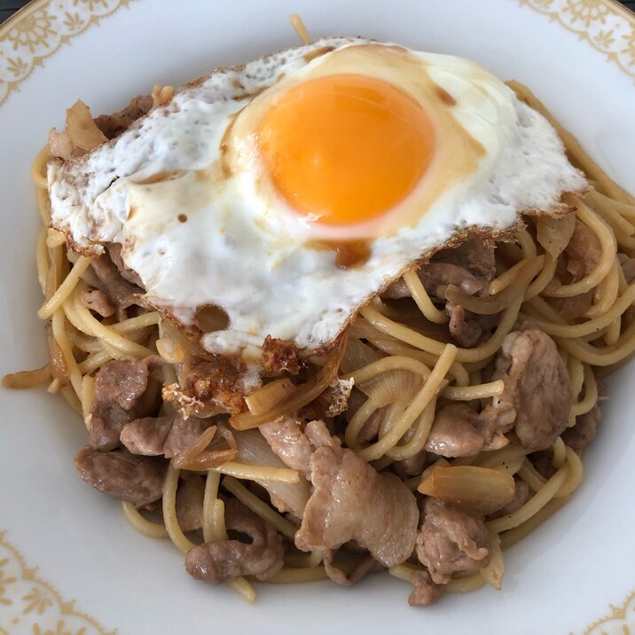 すき焼きのタレでスタミナパスタ